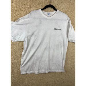 New Amsterdam Vodka Men's Sz XL White Graphic Print Short Sleeve T-Shirt